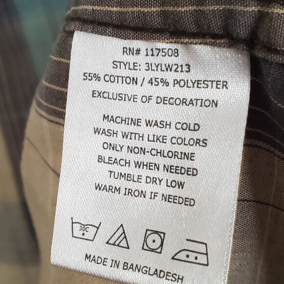 Levis Mens S Shirt Plaid Western Pearl Snap Casual Lightweight Cowboy Ranch - Picture 8 of 11